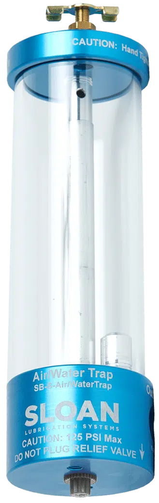 air and water trap for divider block systems