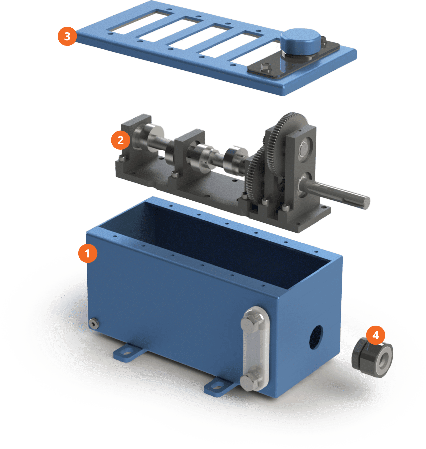 Industrial lubrication box