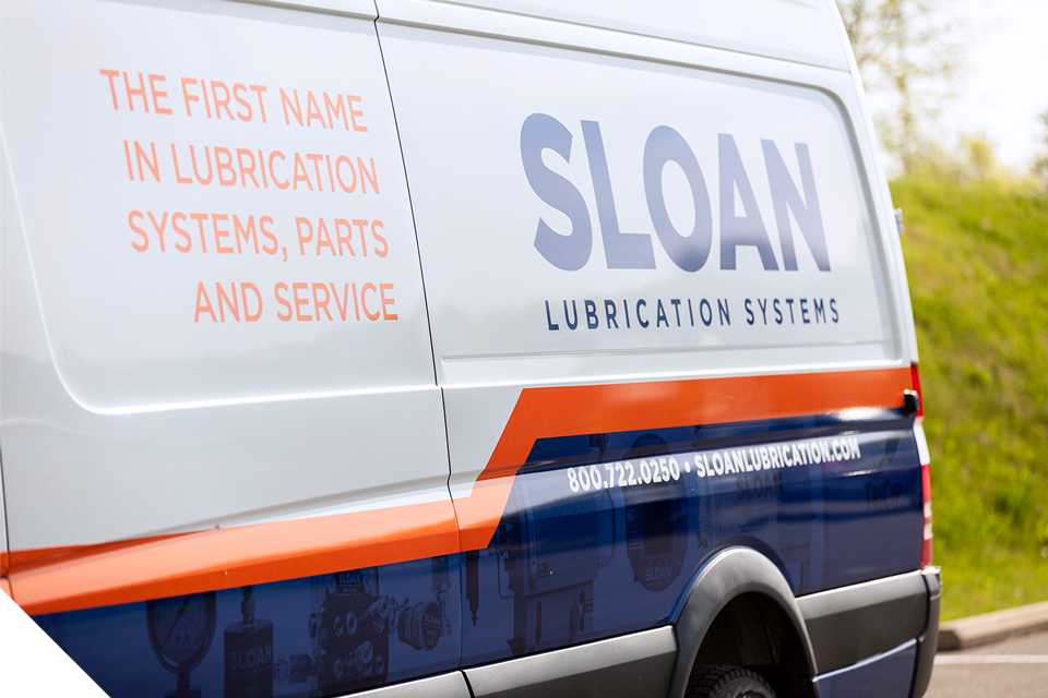 Sloan branded vehicle