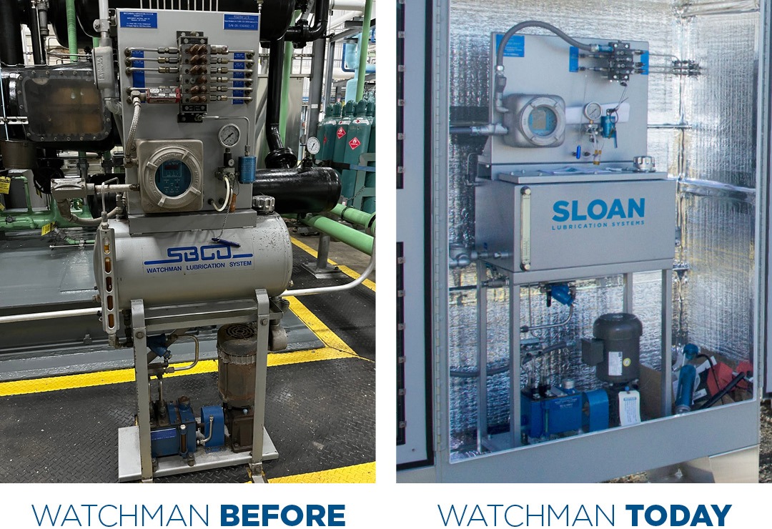 Sloan Lubrication Systems Watchman Then and Now